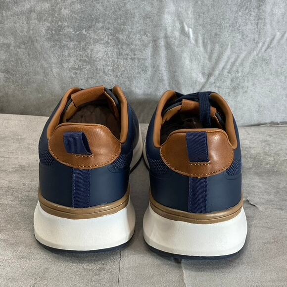 NEW YORK & COMPANY Men's Navy Fabric Dixon Round-Toe Lace-Up Sneakers SZ 11 - Picture 7 of 11